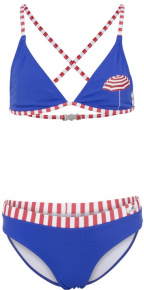 Strój kąpielowy dla dziewcząt Aquafeel Parasole Bikini Girls Blue/Red