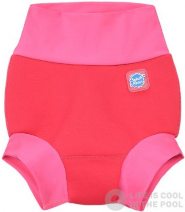 Strój kąpielowy dla niemowląt Splash About New Happy Nappy Pink Geranium