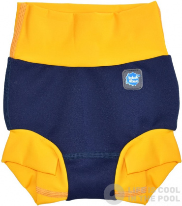 Strój kąpielowy dla niemowląt Splash About New Happy Nappy Navy/Yellow
