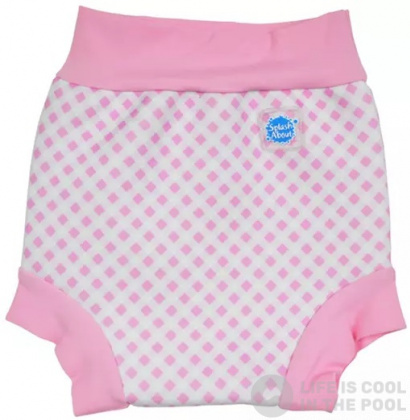 Strój kąpielowy dla niemowląt Splash About Happy Nappy Pink Cube