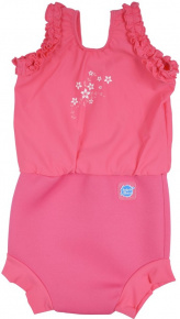 Strój kąpielowy dla niemowląt Splash About Happy Nappy Costume Pink Blossom Strój kąpielowy dla niemowląt Splash About Happy Nappy Costume Pink Blossom