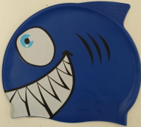 Dziecięcy czepek do pływania BornToSwim Shark Junior Swim Cap