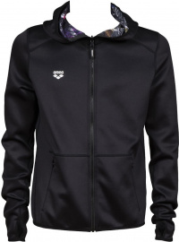 Bluza męska Arena M Hooded Spacer Reversible F/Z Jacket Black/Iridescent Stripe