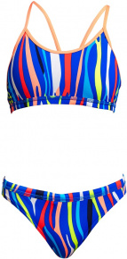 Strój kąpielowy dla dziewcząt Funkita Raw Hide Racerback Two Piece Girls Strój kąpielowy dla dziewcząt Funkita Raw Hide Racerback Two Piece Girls