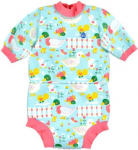 Strój kąpielowy dla niemowląt Splash About Happy Nappy Wetsuit Little Ducks Strój kąpielowy dla niemowląt Splash About Happy Nappy Wetsuit Little Ducks