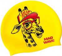 Dziecięcy czepek do pływania Mad Wave Giraffe Swim Cap Junior