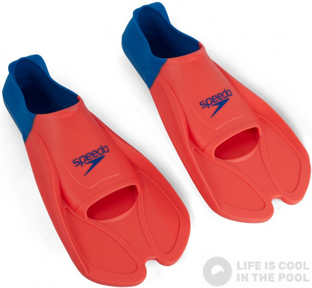 Płetwy Speedo Training Fin Fluro Tangerine/Pool Blue/Blue Flame