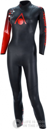 Damska pianka neoprenowa do pływania Aqua Sphere Racer V3 Women Black/Red
