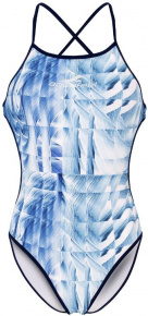 Damski strój kąpielowy Aquafeel Ice Cubes Mini-Crossback Blue/White Damski strój kąpielowy Aquafeel Ice Cubes Mini-Crossback Blue/White