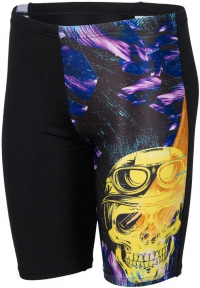 Arena Boys Crazy Swim Jammer Placement Black/Multi Arena Boys Crazy Swim Jammer Placement Black/Multi