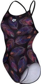 Arena Falling Leaves Swimsuit Booster Back Black/Multi Arena Falling Leaves Swimsuit Booster Back Black/Multi