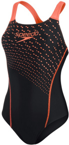 Damski strój kąpielowy Speedo Medley Logo 1 Piece Black/Siren Red Damski strój kąpielowy Speedo Medley Logo 1 Piece Black/Siren Red
