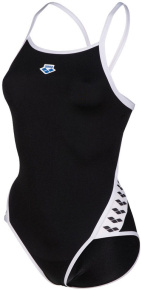 Damski strój kąpielowy Arena Icons Super Fly Back Solid Black/White Damski strój kąpielowy Arena Icons Super Fly Back Solid Black/White