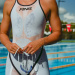 Damskie stroje wyścigowe Finis HydroX Closedback White