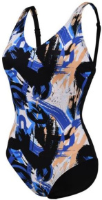 Damski strój kąpielowy Arena Bodylift Pamela Swimsuit Lightcross C-Cup Black/Multi