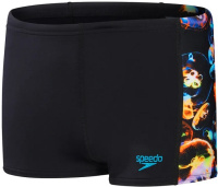 Stroje kąpielowe dla chłopców Speedo Digital Panel Aquashort Boy Black/Hypersonic Blue/Orange/Lumo Green Stroje kąpielowe dla chłopców Speedo Digital Panel Aquashort Boy Black/Hypersonic Blue/Orange/Lumo Green