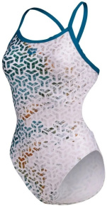 Arena Planet Water Swimsuit Challenge Back Blue Cosmo/White Multi
