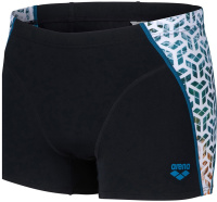 Męskie stroje kąpielowe Arena Planet Water Swim Shorts Black/White Multi Męskie stroje kąpielowe Arena Planet Water Swim Shorts Black/White Multi