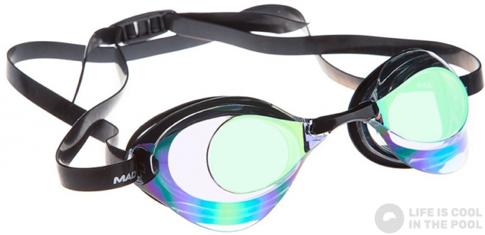 Okulary pływackie Mad Wave Turbo Racer II Rainbow
