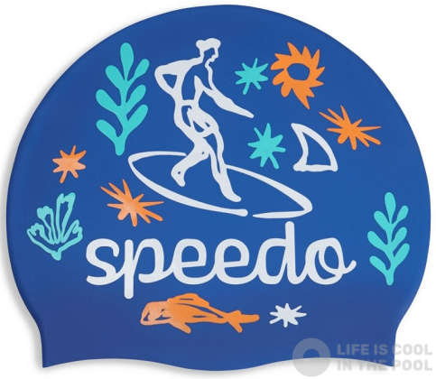 Dziecięcy czepek do pływania Speedo Slogan Cap junior