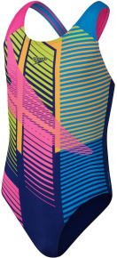 Speedo Digital Placement Splashback Girls Navy/Pink Speedo Digital Placement Splashback Girls Navy/Pink