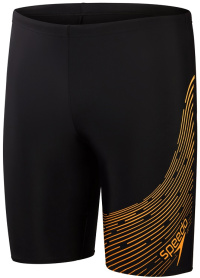 Speedo Medley Logo Jammer Black/Mandarin Peel Speedo Medley Logo Jammer Black/Mandarin Peel
