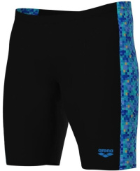 Arena Pooltiles Swim Jammer Black/Blue Multi Arena Pooltiles Swim Jammer Black/Blue Multi