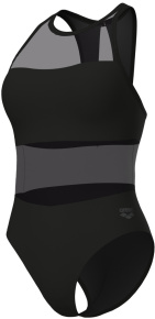 Arena Mesh Panel Swim Vent Back Black Arena Mesh Panel Swim Vent Back Black