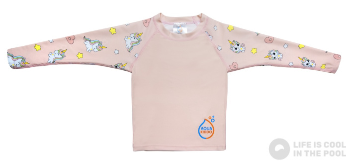 Dziecięca koszulka plażowa UV Aquakiddo UV Protection Shirt Unicorns