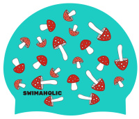 Dziecięcy czepek do pływania Swimaholic Mushrooms Classic Cap Junior