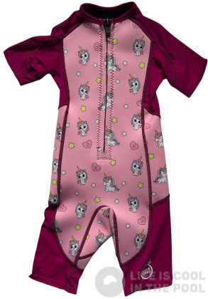 Pianka dla dzieci Aquakiddo Neoprene Wetsuit Unicorns