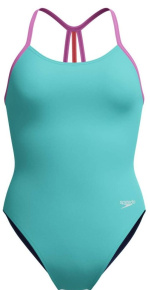 Speedo Solid Lane Line Back Arctic Glass