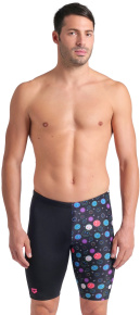 Arena Performance Funny Prints Contour Swim Jammer Black Multi