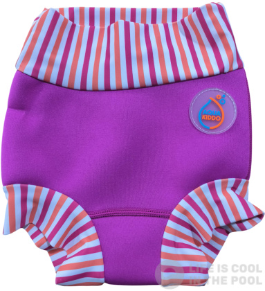Strój kąpielowy dla niemowląt AquaKiddo Swim Nappy Neon Pink