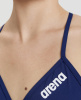 Góra od stroju kąpielowego Arena Solid Tie Back Top Navy/White