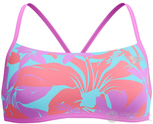 Speedo Womens Allover Digital Cross Back Top - Multi