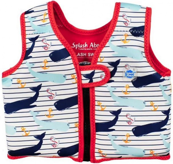 Kamizelka do pływania dla dzieci Splash About Swim Vest Go Kamizelka do pływania dla dzieci Splash Moby White