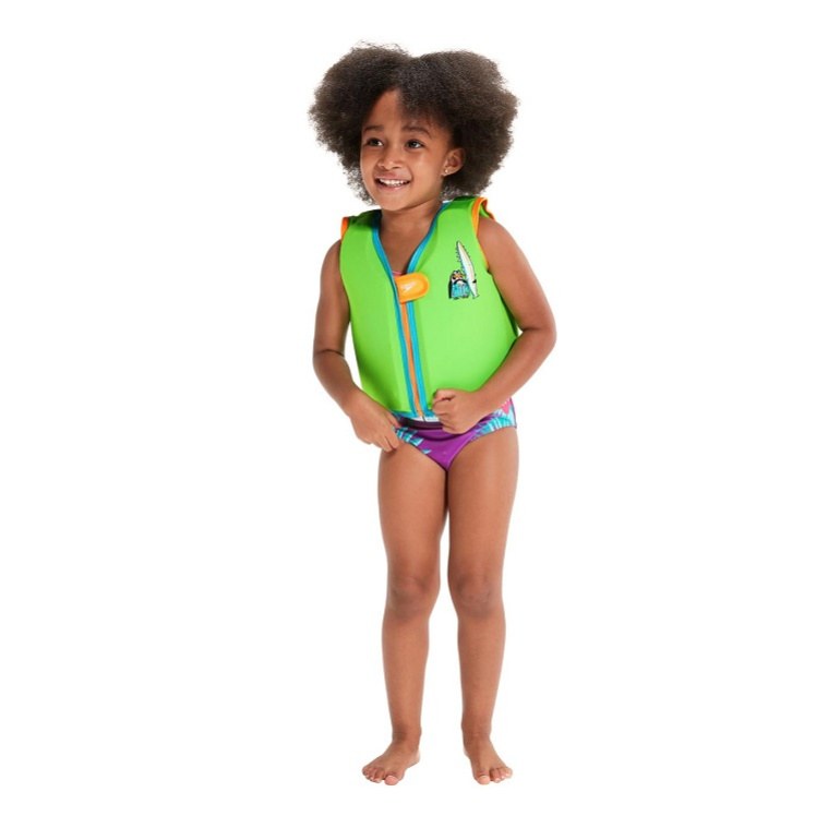 Kamizelka do pływania dla dzieci Speedo Character Printed Float Vest Chima Azure Blue/Fluro Green