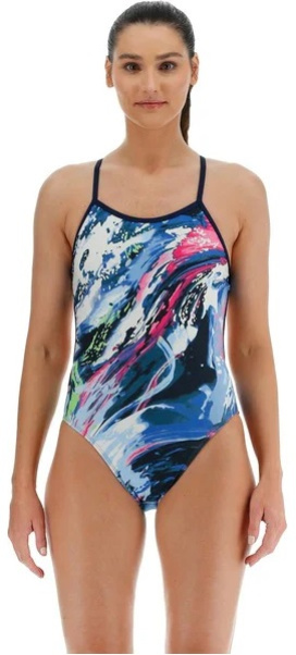 Tyr transient crosscut tieback navy/multi xl - uk38